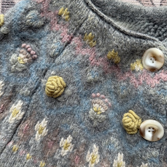 Vintage Wool Cardigan - Picture 2 of 3